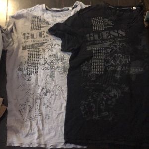2 Guess M men’s printed shirts